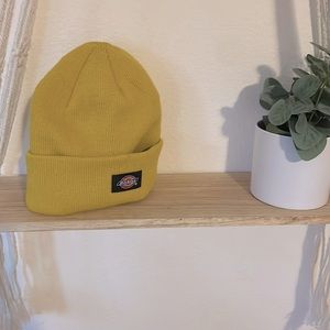 dickies mustard yellow beanie.